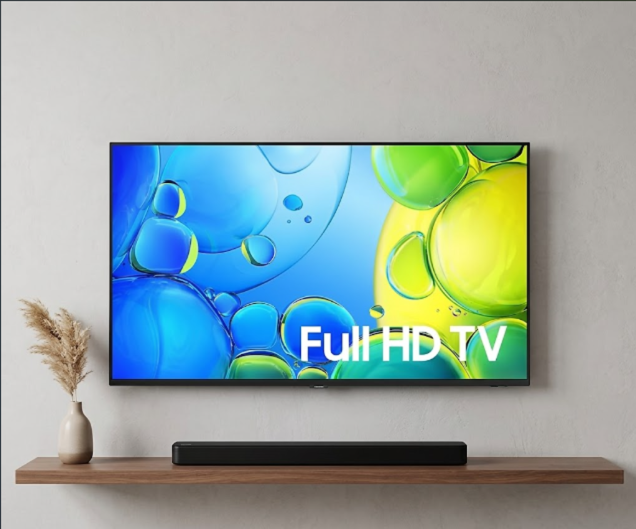 Samsung 43 Inch (108 cm) Full HD Smart Tizen LED TV (UA43F5550FUXXL, PurColor, HDR10+, OTS Lite)